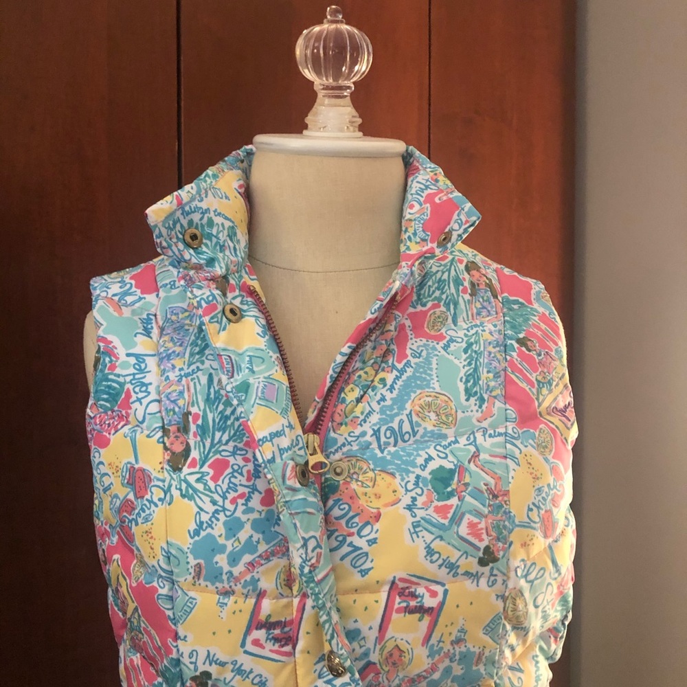 🌟RARE🌟 NWOT Lilly Pulitzer Printed Puffer Vest